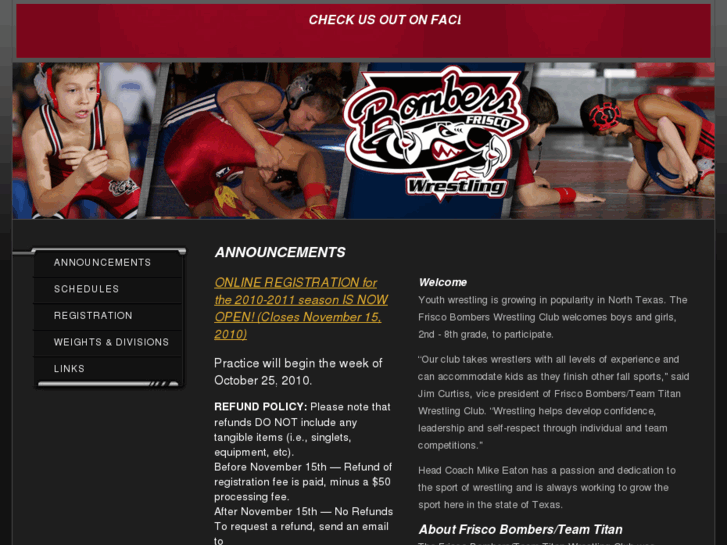www.friscobomberswrestling.com