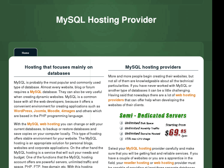 www.mysql-hosting-provider.com