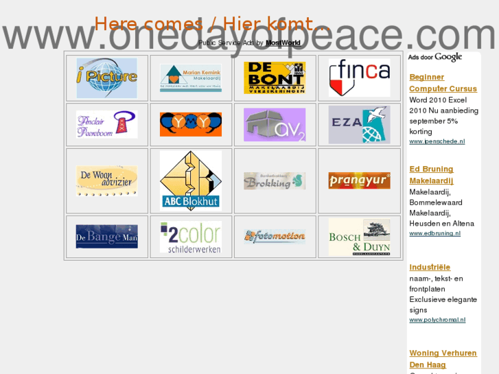 www.onedayofpeace.com