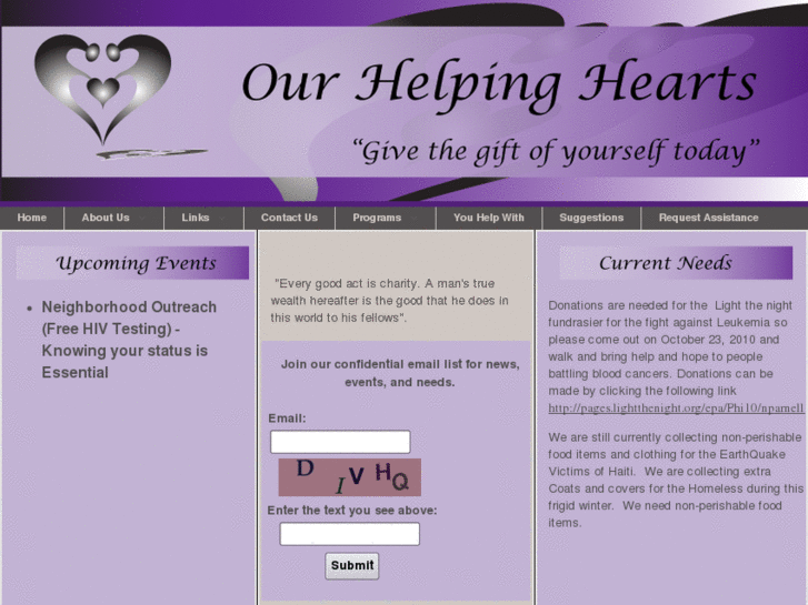 www.ourhelpinghearts.com