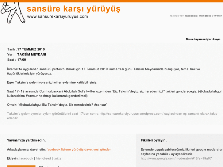 www.sansurekarsiyuruyus.com