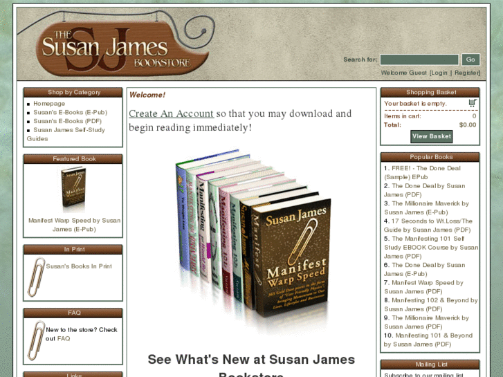 www.susanjamesbookstore.com