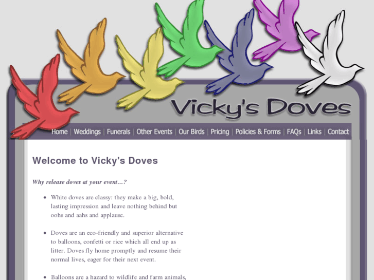 www.vickysdoves.com