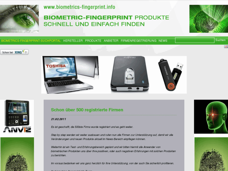 www.biometrics-fingerprint.net