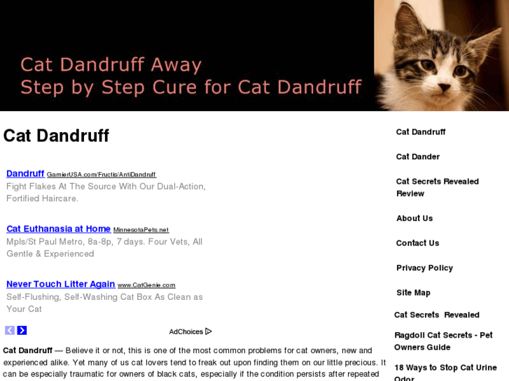 www.catdandruffaway.com