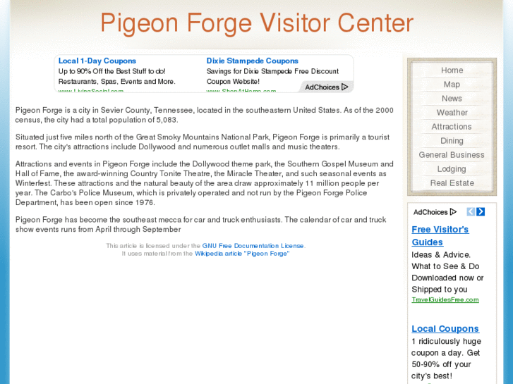 www.pigeonforgevisitorcenter.com