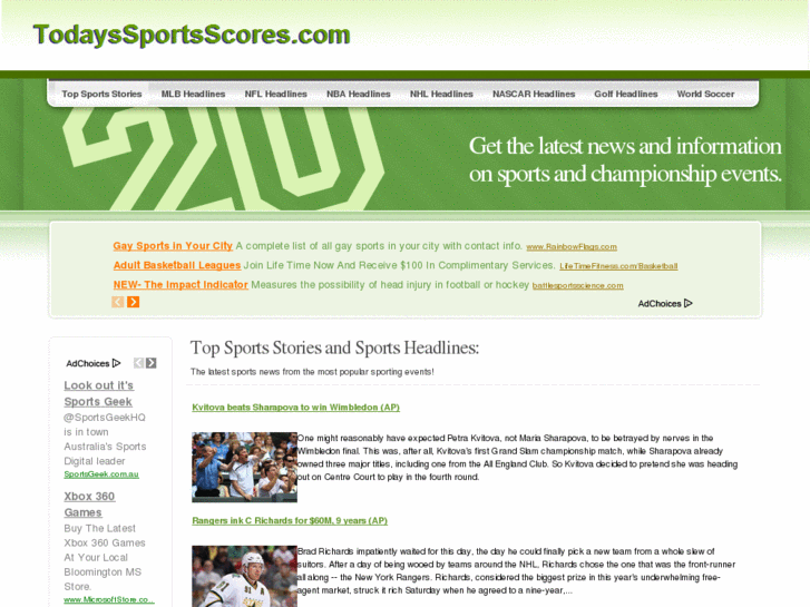 www.todayssportsscores.com