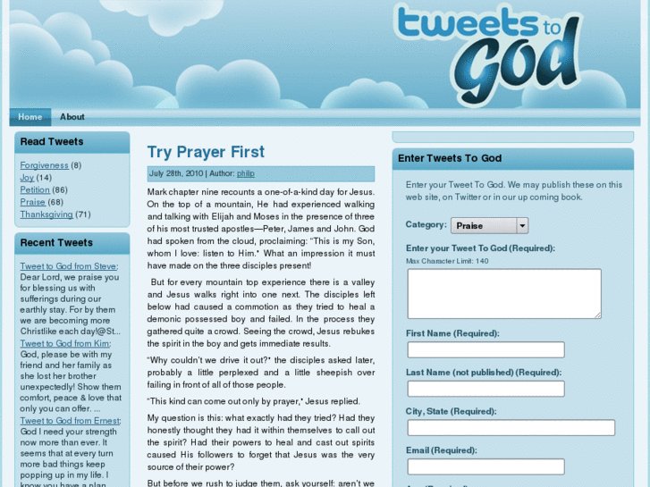 www.tweets-to-god.com