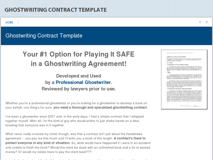 www.ghostwriting-contract-template.com