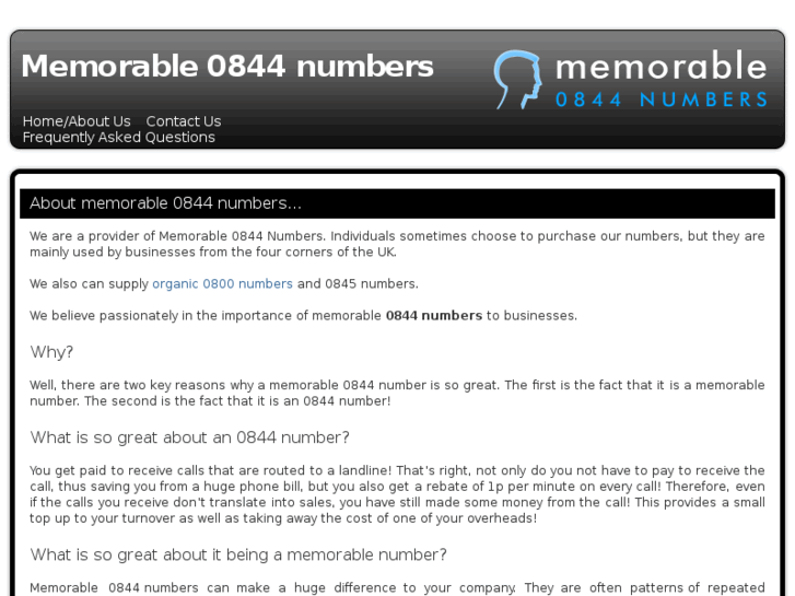 www.memorable0844numbers.co.uk