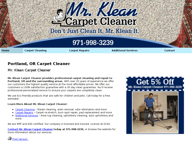 www.mrkleancarpetcleaner.com