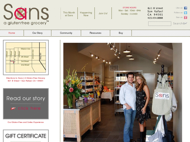 www.sansglutenfreegrocery.com