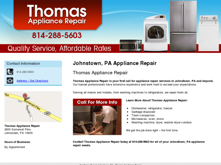 www.thomasappliancerepairjohnstown.com