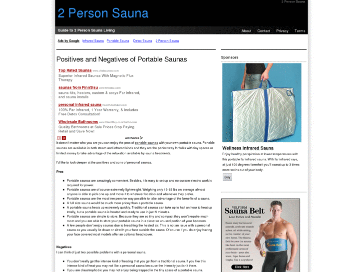 www.buy2personsauna.com