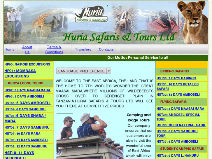 www.huriasafaris.com