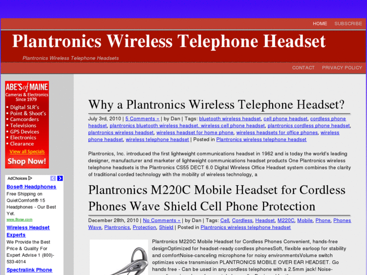 www.plantronicswirelesstelephoneheadset.com