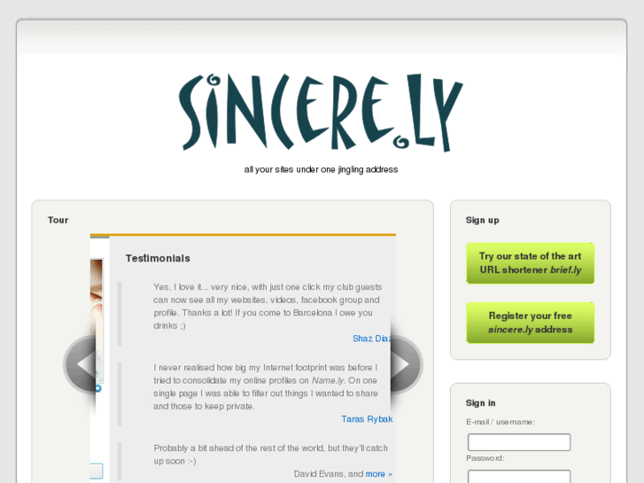 www.sincere.ly