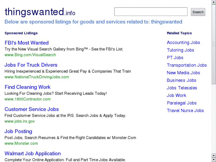 www.thingswanted.info