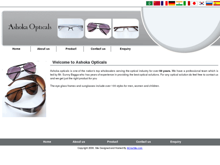 www.ashokaopticals.com