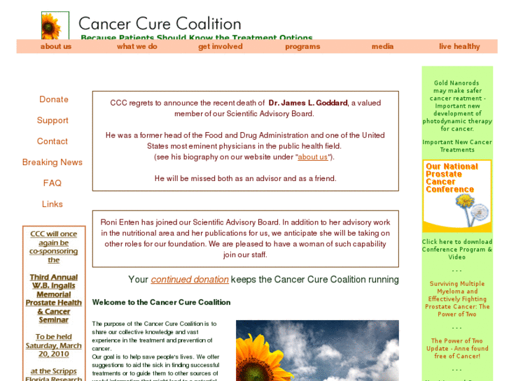 www.cancercurecoalition.org