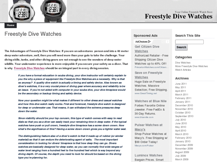 www.freestyledivewatches.com