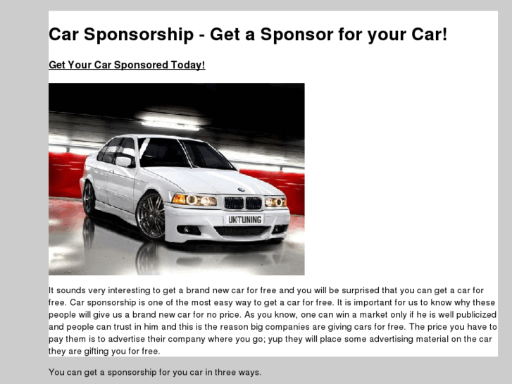www.getyourcarsponsored.com