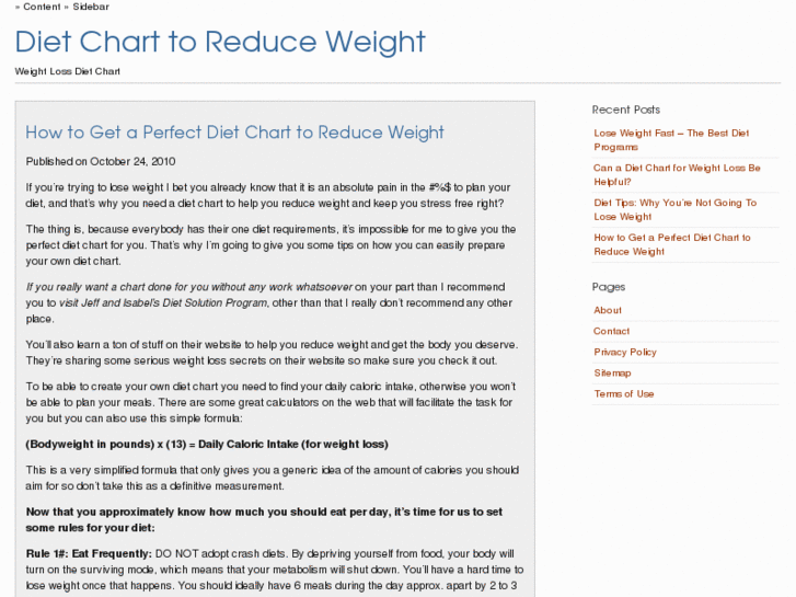 www.dietcharttoreduceweight.com