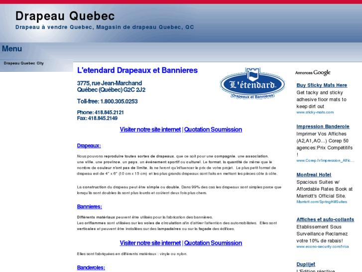 www.drapeauquebec.com