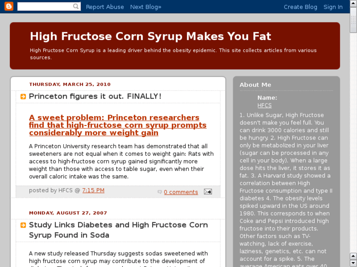 www.highfructosemakesyoufat.com