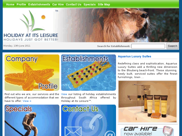 www.holidayleisure.co.za