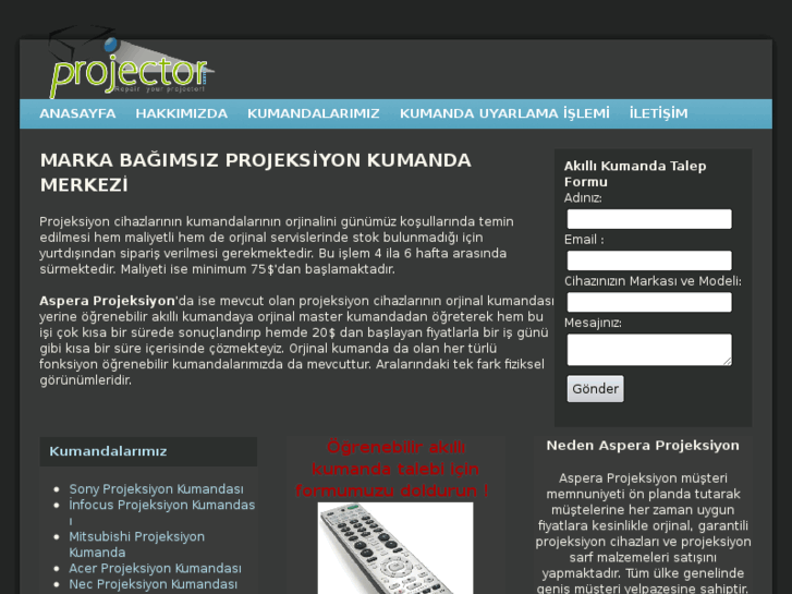 www.projeksiyonkumanda.com