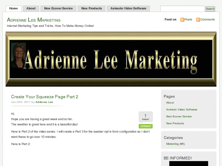 www.adrienneleemarketing.com