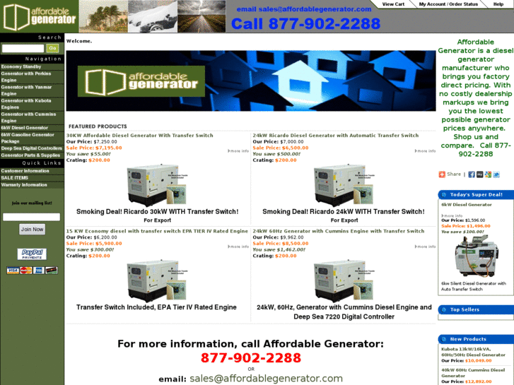 www.affordablegenerator.com