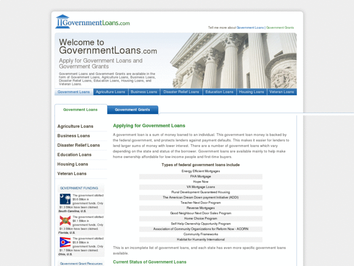 www.governmentloans.com