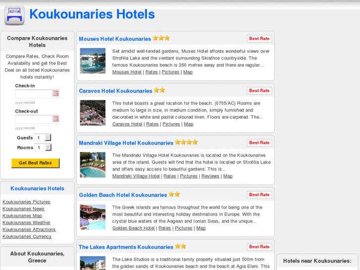 www.koukounarieshotels.com