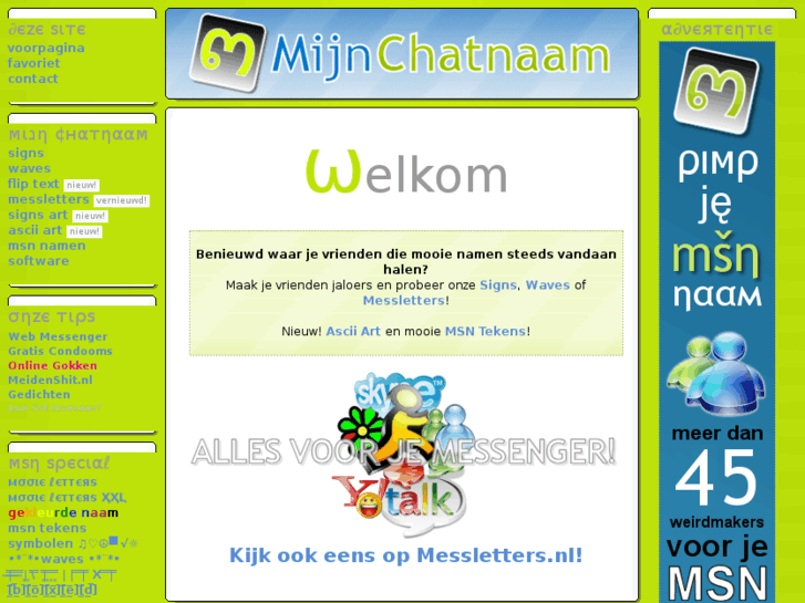 www.mijnchatnaam.nl