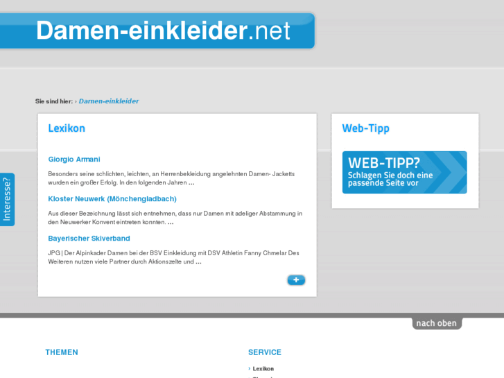 www.damen-einkleider.net