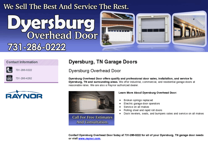 www.dyersburgoverheaddoor.com