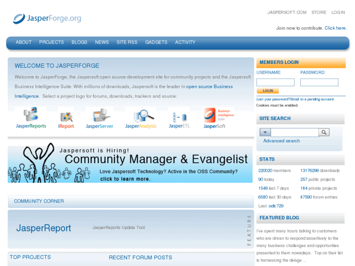 www.jasperforge.net