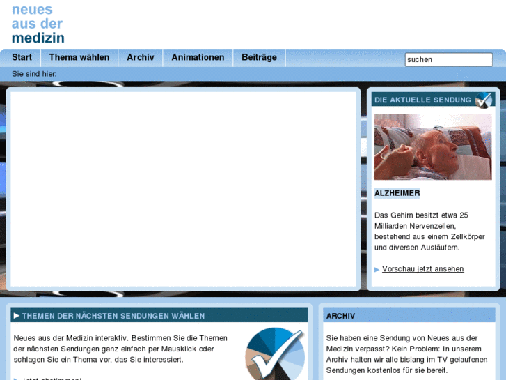 www.neuesausdermedizin.de