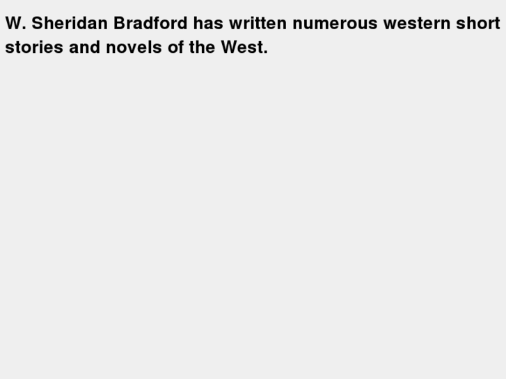 www.wsheridanbradford.com