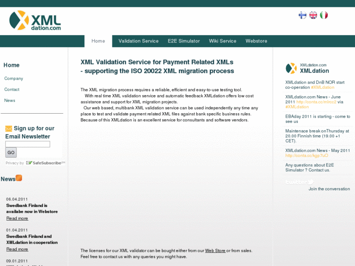 www.xmlvalidation.biz