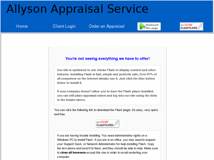 www.allysonappraisal.com