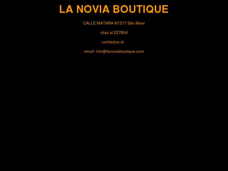 www.lanoviaboutique.com