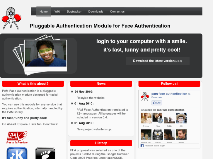 www.pam-face-authentication.org