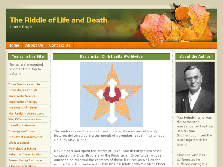 www.riddleoflifeanddeath.org