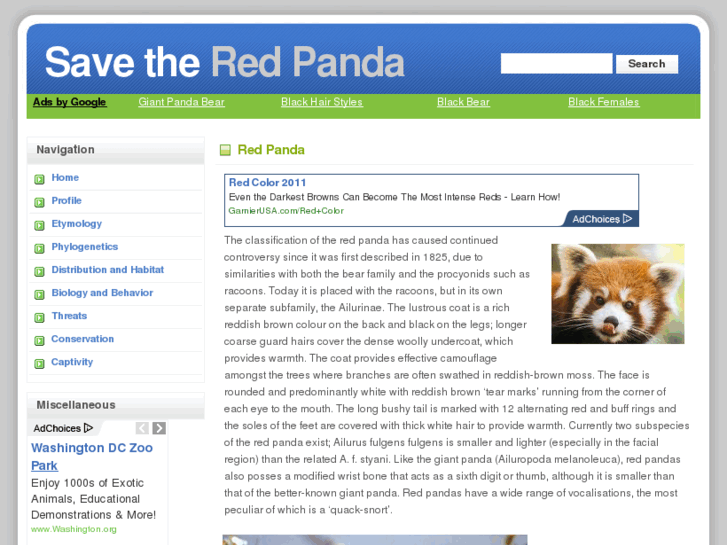 www.savetheredpanda.com