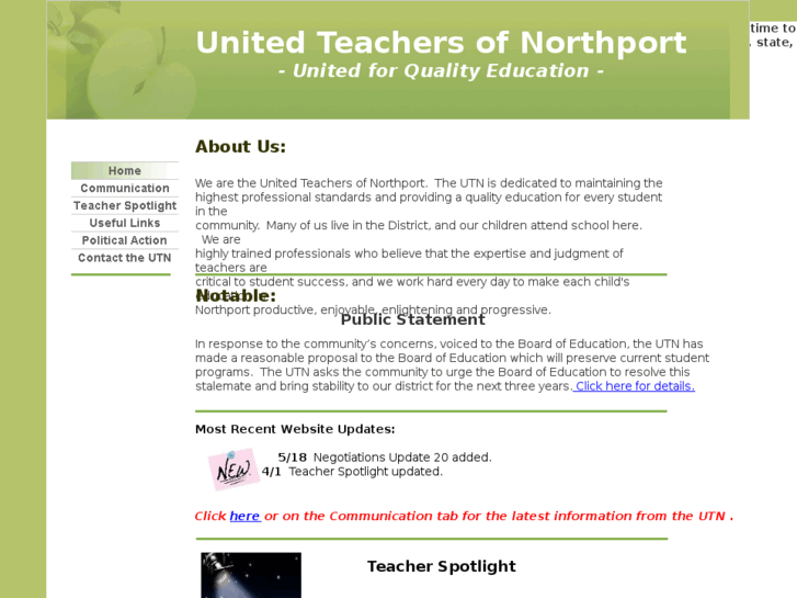 www.unitedteachersofnorthport.com