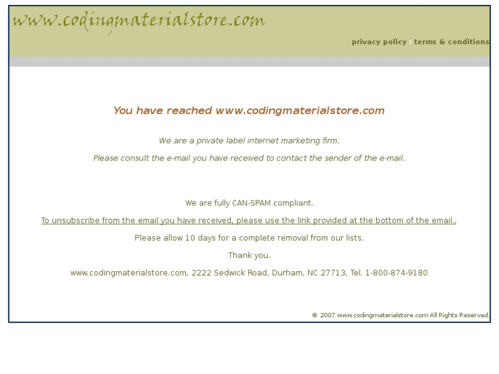www.codingmaterialstore.com