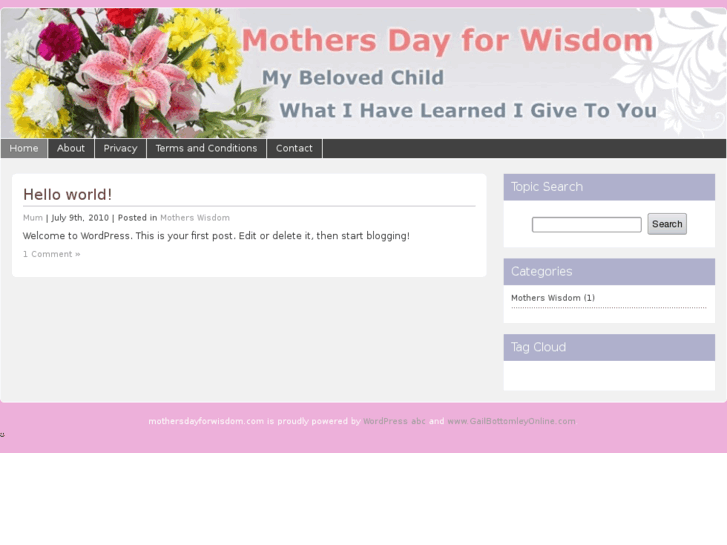 www.mothersdayforwisdom.com